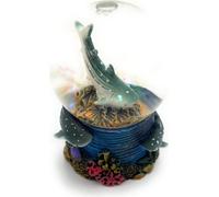 Onwomania requin baleine poisson animal marin hauteur 6,5cm boule à neige boule scintillante secouer multicolore