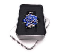 Onwomania Rose Fleur d'amour Bleu Clé USB dans Une boîte Cadeau 32 Go USB 2.0
