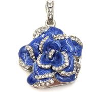 Onwomania Rose Fleur d'Amour Bleu Funny Clé USB 16 Go USB 2.0