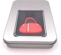 Onwomania Sac à main en rouge Clé USB pour femme en boîte cadeau alu 64 GB USB 2.0