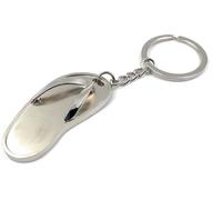 Onwomania Sandale Chaussure d'été Porte-clés métal porte-bonheur en boîte cadeau alu, idéal pour offrir en cadeau
