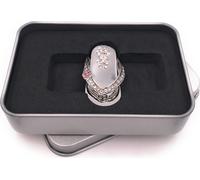 Onwomania Sandale Flip Flop Argent Clé USB en boîte cadeau alu 8 GB USB 2.0