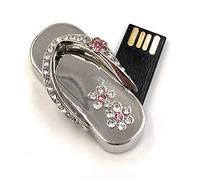 Onwomania Sandale Flip Flop Silver Funny Clé USB 8 Go USB 2.0 Support de données USB