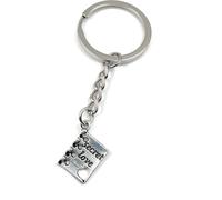 Onwomania Secret Love Journal Livre Pendentif Porte-clés métal Porte-bonheur en boîte cadeau alu, idéal pour offrir en cadeau