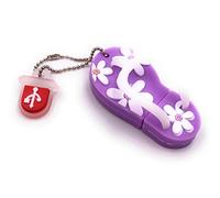 Onwomania Séparateur d'orteils Chaussure de Sandale Violet Clé USB drôle 16 Go USB 2.0 Support de données USB