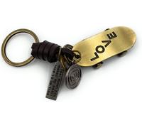 Onwomania Skateboard love Porte-clés métal porte-bonheur en boîte cadeau alu, idéal pour offrir en cadeau