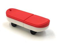 Onwomania Skateboard Skaten Board Red Funny USB stick 64 GB USB 2.0