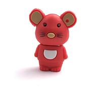 Onwomania Souris Animal Mäusschen Rat Rouge Clé USB Clé USB 8 Go USB 3.0