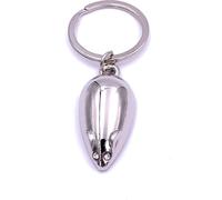 Onwomania Souris Animal Porte-clés argenté en métal