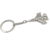 Onwomania Tornado Flugzeug Kampfjet Porte-clés métal porte-bonheur en boîte cadeau alu, idéal pour offrir en cadeau