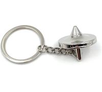 Onwomania toupie bourdonnante jouet porte-clés métal porte-bonheur dans boîte cadeau alu, idéal pour offrir
