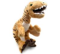 Onwomania Velociraptor Dromaeosauridae Dino Dinosaure Peluche Tissu Animal 29cm Beige