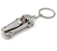 Onwomania Voiture de course Pilote de course Porte-clés métal porte-bonheur en boîte cadeau alu, idéal pour offrir en cadeau
