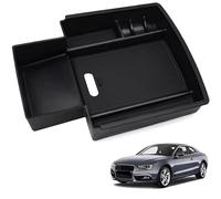 ONWZCJDI Accoudoir Voiture Boîte de Rangement Central pour Audi A4 S4 B8 2011-2015,Accoudoirs D'intérieur Organiseur Dissimulée Accessoires de Voiture