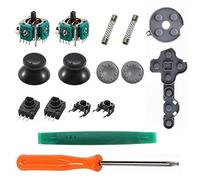Onyehn Lot de 2 manettes analogiques 3D de rechange pour manette sans fil Microsoft Xbox 360 avec tournevis Torx T8 + capuchons de outon LB/RB + bouton LT/RT + LT/RT