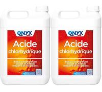 Onyx - Acide Chlorhydrique 23% - Détartrant Décapant Multi-Surface - 2 x 5L
