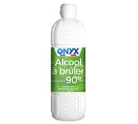 Onyx - Alcool à Brûler 90° - Allumer, Dégraisser, Détacher, Nettoyer - Produit Nettoyant Multi-Surfaces - Fabrication Française - 1L