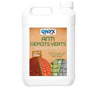 Onyx - Anti Verdissure - Anti Dépôts Verts - Détruit Lichens - Algues et Champignons - Prêt à l'emploi - Fabrication Française - 5L