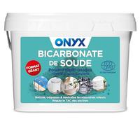 Onyx - Bicarbonate de Soude Ménager en Poudre - Produit Nettoyant Dégraissant Désodorisant Multi Usage d’Origine Naturelle - Ecocert - 4kg