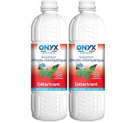 Onyx Biotech - Substitut d’Acide Chlorhydrique - Nettoyant, Détartrant WC, Canalisations, Produit Nettoyant Multi-Surface - Ingrédients d’Origine Naturelle - Fabrication Française - 1L (Lot de 2)