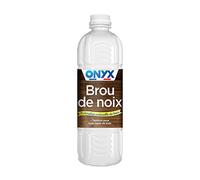 Onyx - Brou de Noix pour Bois - Teinture Tous Types de Bois - Coloration Naturelle Boiseries - Fabrication Française - 1L
