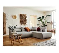 Onyx - canapé modulable d'angle droit 5 places - en tissu - Gris clair