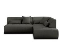 Onyx - canapé modulable d'angle droit 5 places - en tissu - Gris foncé