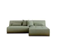Onyx - canapé modulable d'angle réversible 4 places - en tissu - Vert sauge
