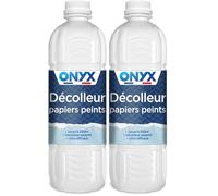 Onyx - Décolleur Papiers Peints - Pour Décoller Facilement Tous Types de Papiers Peints - Dissout les Colles - Faible Odeur - Fabrication Française - 1L (Lot de 2)