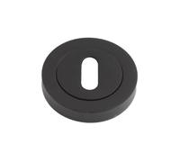 ONYX Design Rosace de serrure noir mat pour portes intérieures pour plus de sécurité et de protection contre les dommages causés par les clés