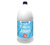 Onyx - Eau de Javel 2,6% Chlore Actif - Nettoie, Blanchit et Détache - 2L | Nettoyant Multi-Usage et Multi-Surface - Formule Concentrée à Diluer - Milieu Hospitalier et Grand Public - Marque Française