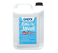 Onyx - Eau de Javel 2,6% Chlore Actif - Nettoie, Blanchit et Détache - 5L | Nettoyant Multi-Usage et Multi-Surface - Formule Concentrée à Diluer - Milieu Hospitalier et Grand Public - Marque Française