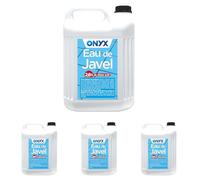 Onyx - Eau de Javel 2,6% Chlore Actif - Nettoyant et Blanchissant Multi-Usages - 5L (Lot de 4)