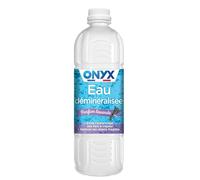 Onyx - Eau Déminéralisé - Parfum Lavande - Évite l'Entartrage - 1L | Fer à Repasser, Lisseur Vapeur, Décolleuse à Papier Peint, Auto - 100% d'Ingrédients d'Origine Naturelle - Fabriqué en France