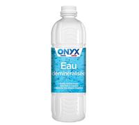 Onyx - Eau Déminéralisé - Sans Parfum - Évite l'Entartrage - 1L | Fer à Repasser, Lisseur Vapeur, Décolleuse à Papier Peint, Auto - 100% d'Ingrédients d'Origine Naturelle - Fabriqué en France