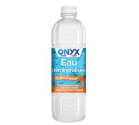 Onyx - Eau Déminéralisée - Fer à Repasser, Lisseur à Vapeur, Décolleuse à Papier Peint, Auto - 100% d’Ingrédients d’Origine Naturelle - Fabrication Française - 1L - Parfum Tropical