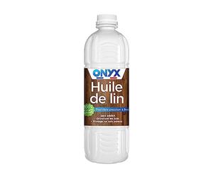 Onyx - Huile de Lin pour Bois - 100% Graines de Lin, Sans Additif - 1L | Protection, Rénovation, Entretien Bois et Sols Poreux - 100% d'Ingrédients d'Origine Naturelle - Fabriqué en France