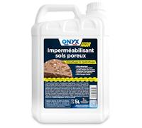 Onyx Professionnel - Imperméabilisant Hydrofuge et Oléofuge Sols Poreux Multi-Surface - Effet Perlant, Sans Solvant, Sans Odeur - Fabrication Française - 5L