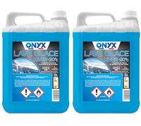 Onyx - Lave Glace Hiver -20° - Nettoyant et Dégraissant pour Pare-Brise - Fabrication Française - 5L (Lot de 2)