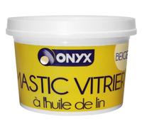 Onyx - Mastic Vitrier Beige à l’Huile de Lin - Pose et Étanchéité Vitrage sur Châssis en Bois - 1kg
