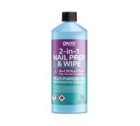 Onyx Nail Prep + Wipe Nettoyant pour résidus de vernis à ongles gel UV LED Manucure Base Wipe, multi-usages pour désinfecter la plaque à ongles et le nettoyant pour vernis à ongles (1 litre (1 000 ml)