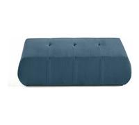 Onyx - pouf d'appoint - en velours côtelé - Bleu