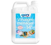 Onyx Vinaigre ménager 14° – Nettoyant détartrant multi‑surface Ecocert 100% d'origine naturelle – 5L