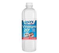 Onyx - Vinaigre Concentré 20° - Détartrant - Nettoyant - Pour la Maison et les Extérieurs - Facile à Diluer - Ecocert - 100% d'Ingrédients d'Origine Naturelle - Fabrication Française - 1L