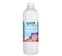 Onyx - Vinaigre ménager Parfum Framboise - Nettoyant, Détartrant Multi-Surfaces et Multi-Usages - Nettoie et Fait Briller - Ecocert -100% d'Ingrédients d'Origine Naturelle - Fabrication Française - 1L