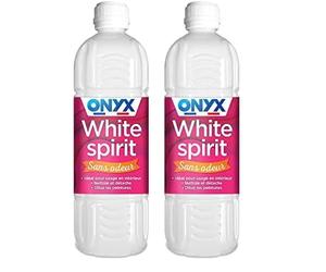 Onyx - White Spirit Sans Odeur - Solvant Diluant Peintures et Vernis - Produit Nettoyant Décapant Peinture - Fabrication Française - 1L (Lot de 2)