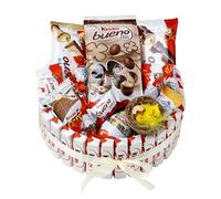 Onza Chocolat de Paques Kinder Bueno - Coffret cadeau de bonbons Kinder Chocolats, Oeufs de paques Kinder Surprise, Kinder Eggs, Happy Hippo Biscuits, Chocobon - Cadeau Paques Enfant Chocolats