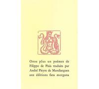Onze plus un poèmes - Filippo de Pisis - Fata Morgana - broché - Livre