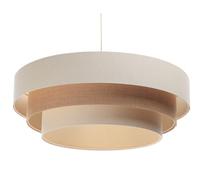 ONZENO Lightning Suspension Luminaire Boho Tranquil Vast 60W LED IP 20 Lampe pendante moderne pour l'intérieur du salon, le bureau, la cuisine, 60x20x20cm (Beige)