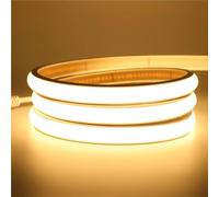 OOAEWBPSA Bande LED COB étanche de 0,5 à 20 m, 12 V/24 V, 320 LED haute densité, ruban néon flexible, éclairage intérieur et extérieur (blanc chaud, 24 V 18 m)